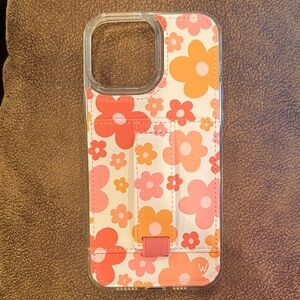 WALLI iPhone 13 Pro Max Floral Card Holder Phone Case - Multicolor